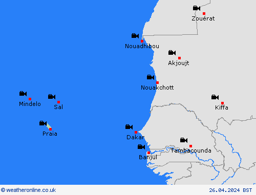 webcam Cape Verde Africa Forecast maps