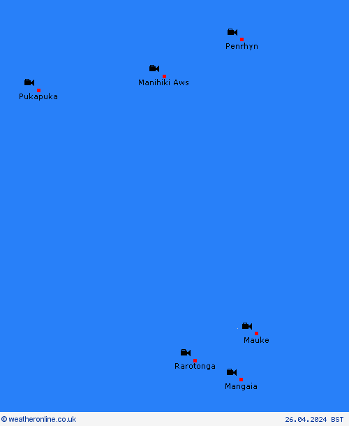 webcam Cook Islands Oceania Forecast maps