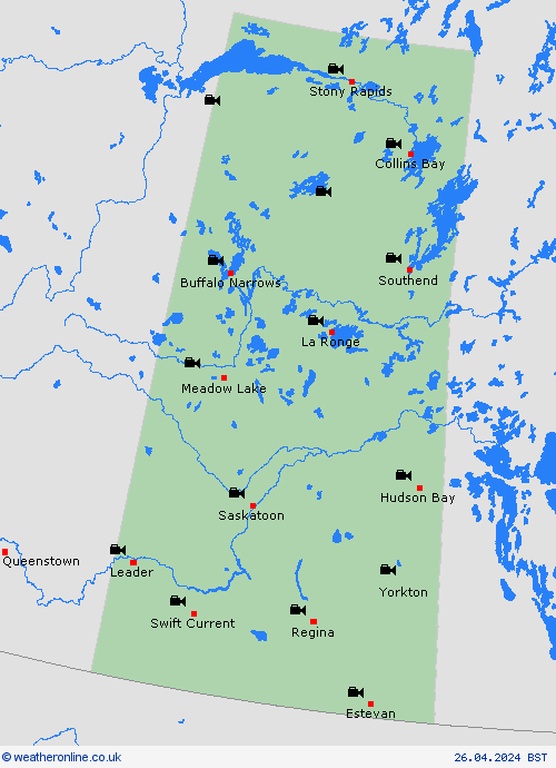 webcam Saskatchewan North America Forecast maps