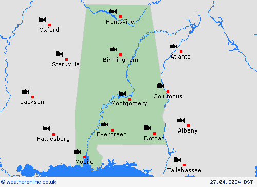 webcam Alabama Europe Forecast maps