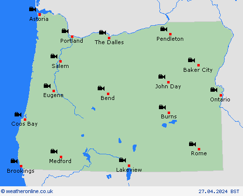 webcam Oregon Europe Forecast maps