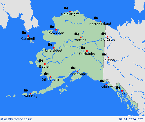 webcam Alaska Europe Forecast maps