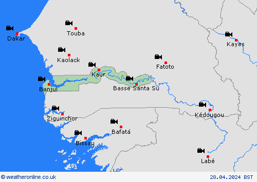webcam Gambia Europe Forecast maps