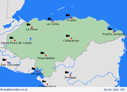 webcam Honduras Europe Forecast maps