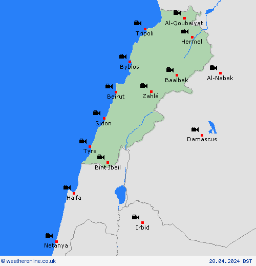 webcam Lebanon Europe Forecast maps