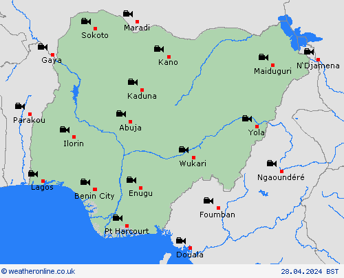 webcam Nigeria Europe Forecast maps