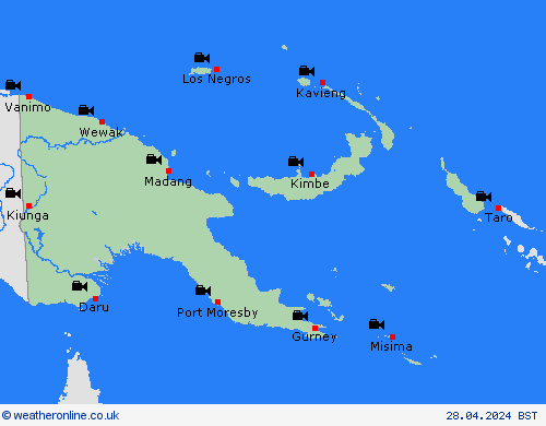 webcam Papua New Guinea Europe Forecast maps