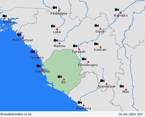 webcam Sierra Leone Europe Forecast maps