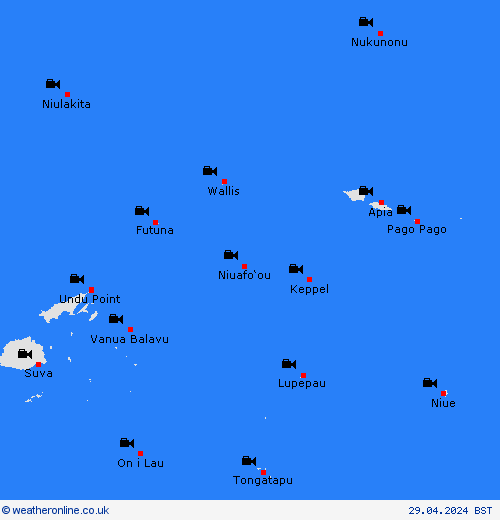 webcam Futuna and Wallis Europe Forecast maps