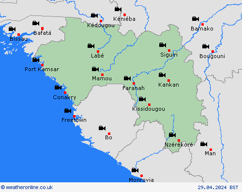 webcam Guinea Europe Forecast maps