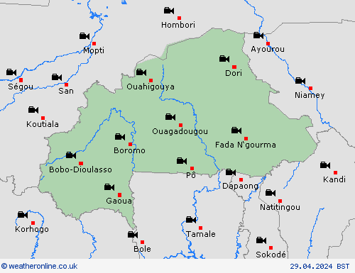 webcam Burkina Faso Europe Forecast maps