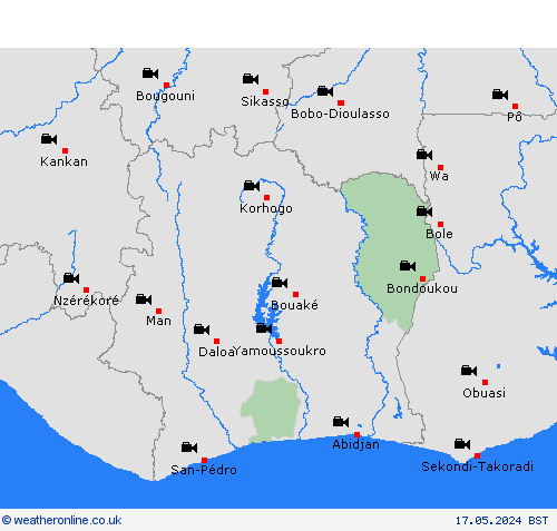webcam Côte d'Ivoire Europe Forecast maps