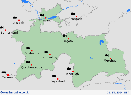webcam Tajikistan Europe Forecast maps