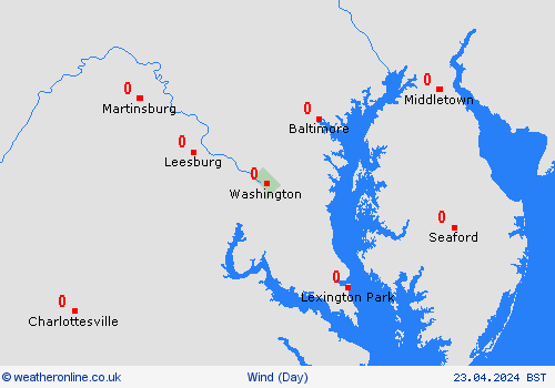 wind Washington, D.C. North America Forecast maps