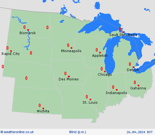 wind  North America Forecast maps