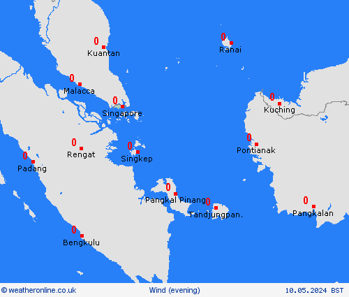 wind Singapore Asia Forecast maps