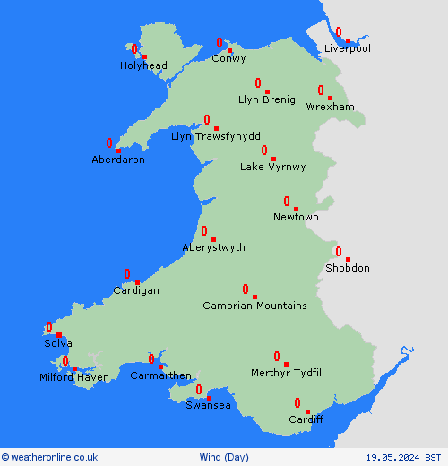 wind  United Kingdom Forecast maps