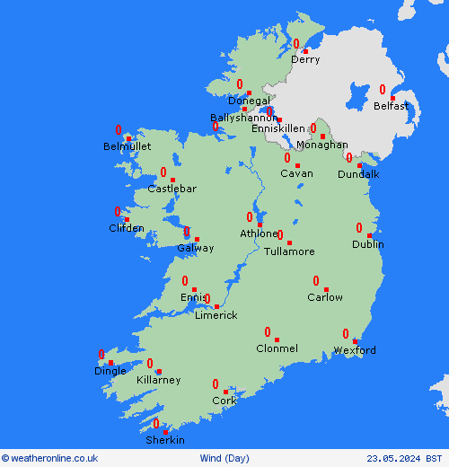 wind Ireland United Kingdom Forecast maps