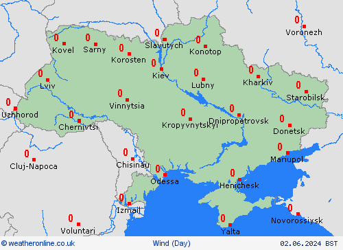 wind Ukraine Europe Forecast maps