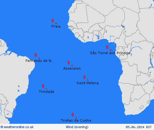 wind  Africa Forecast maps