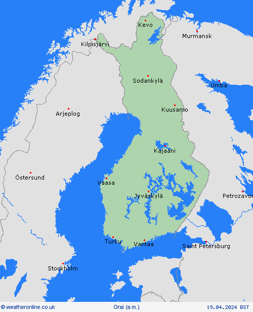 overview Suomija Europa Forecast maps