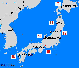 Japan Sea Temperature Maps